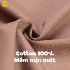 Bộ ba lỗ bé trai thể thao in chữ M dễ thương cá tính, chất thun cotton mềm mát mịn cho bé mặc đi học đi chơi