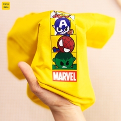 Bộ quần áo bé trai Marvel chibi cotton mềm mát thoáng khí