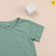 Áo thun Cotton trơn cao cấp cho bé trai size đại thấm hút thoáng mát MiauKids