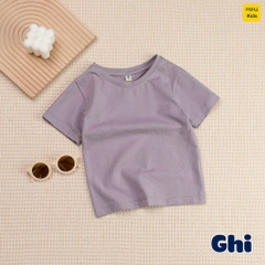 Áo thun Cotton trơn cao cấp cho bé trai size đại thấm hút thoáng mát MiauKids