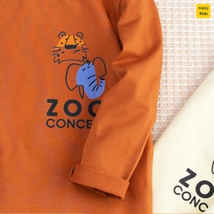 Áo Thun Dài Tay Cotton Zoo Concept - Họa Tiết Chú Hổ Đáng Yêu Cho Bé Trai