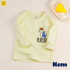 Áo Thun Dài Tay Cotton Zoo Concept - Họa Tiết Chú Hổ Đáng Yêu Cho Bé Trai