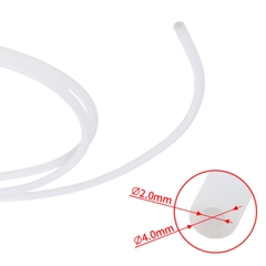 Ống Teflon chịu nhiệt chất liệu PTFE màu trắng đục (1 mét)