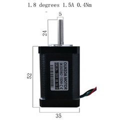 Động cơ bước stepper motor 35mm 35x52 tương đương nema 14 14HS20-1504S