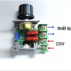 Bộ Điều Tốc 220V 2000W DIMMER triết áp, điều khiển công suất các thiết bị điện