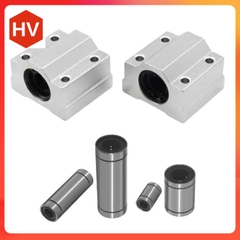 Con trượt tròn và con trượt có chân gá vuông 8mm