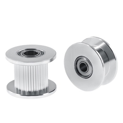 Puly ròng rọc GT2 trơn và có răng trục 3mm và 5mm cho đai 6mm và 9mm 10mm