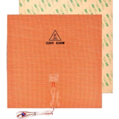 Tấm gia nhiệt silicone 24v 75w 220v 750w cho mái in 3d voron zero 0.1 0.2 và 2.4