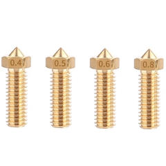 Đầu phun vòi phun nhựa loại dài 0.4mm trong bộ đùn nhựa Volcano cho máy in 3D