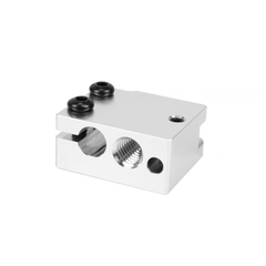 Khối nhôm gia nhiệt và bọc silicon E3D Volcano có lỗ gắn cảm biến PT100 thép cho máy in 3D