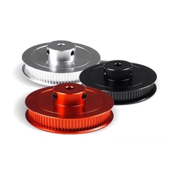 Puly GT2 bánh răng S2M 80 răng anot màu đen đỏ dùng với đai rộng 6mm 9mm và 10mm phụ kiện máy cơ khí máy in 3d robot