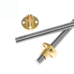 Vitme T8 bước 2mm thanh ren chuyển động tịnh tiến 200 250 300 350 400 450 500 mm