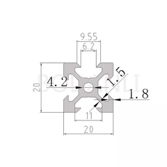Khung máy in 3D VZbot 330 330mm nhôm V-slot 2020