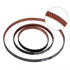 Dây đai curoa GT2 sợi PU nâu bản 6mm và 9mm vòng kín chu vi 188mm cho máy in 3D VOOrN 2.4