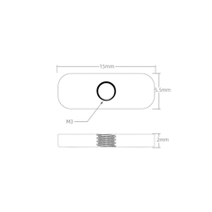Đai ốc cố định hình chữ nhật Makebeam XL M3 (2 cái)