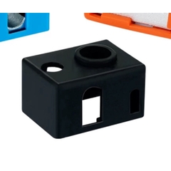 Khối nhôm gia nhiệt và bọc silicon E3D V6 có lỗi gắn cảm biến PT100 thép cho máy in 3D