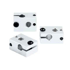 Khối nhôm gia nhiệt và bọc silicon E3D V6 có lỗi gắn cảm biến PT100 thép cho máy in 3D