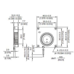 Quạt sò tản nhiệt 4010 24V động cơ không chổi than cho máy in 3D Voron 2.4 và các loại máy khác