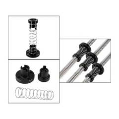 Đai ốc vitme bước 2mm chất liệu đồng, POM bền bỉ, chống rơ và chống ồn.