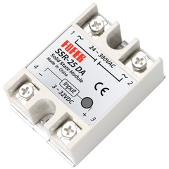 Relay rơ le điều khiển điện xoay chiều AC SSR 60DA kèm tản nhiệt điều khiển tấm gia nhiệt máy in 3D Voron 2.4