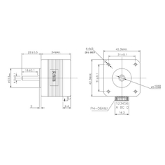 Động cơ bước step motor nema17 nhiều kích thước