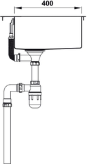 Chậu inox Hafele HS20-SSN2S90 / 2 Hộc bằng nhau, Mã số 567.20.537