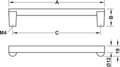 Tay Nắm Tủ 175mm Hafele 106.69.021