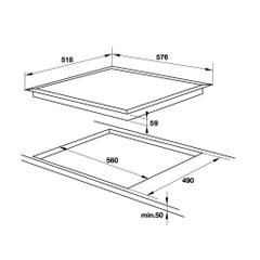 Bếp từ 4 vùng nấu Hafele HC-I604D 535.02.040
