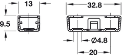 Phụ Kiện Bas Liên Kết RV/U-T3 Hafele 262.72.953
