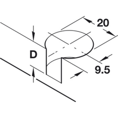 Chốt Nối S20 Rafix 20 Hafele 263.20.847