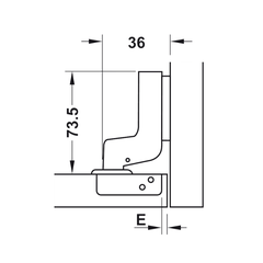 Bản Lề Lọt Lòng Giảm Chấn Hafele 315.11.752