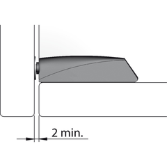Đế Cho Nêm Nhấn Loại Dài Màu Xám Hafele 356.12.527