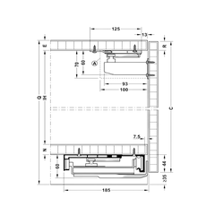 Phụ Kiện Cửa Trượt Bằng Mặt Hafele 406.11.204