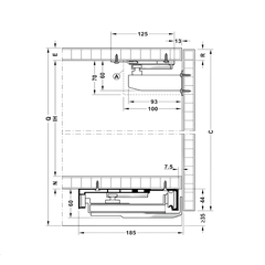 Phụ Kiện Cửa Trượt Bằng Mặt Hafele 406.11.206