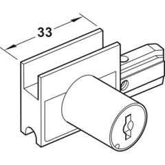 Bộ Phụ Kiện Cửa Trượt Tủ Kính Hafele 415.13.104
