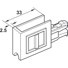 Bộ Phụ Kiện Cửa Trượt Tủ Kính Hafele 415.13.104