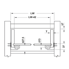 Ray Âm EPC Evo 300mm Giảm Chấn Hafele 433.32.071