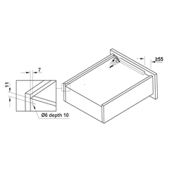 Ray Âm EPC Evo 500mm Nhấn Mở Hafele 433.32.175
