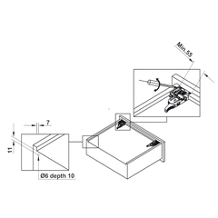 Ray Âm Giảm Chấn 500mm Hafele 433.32.505