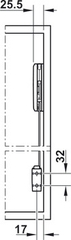 Tay Nâng 2 Cánh Free Fold Short Hafele 493.05.899