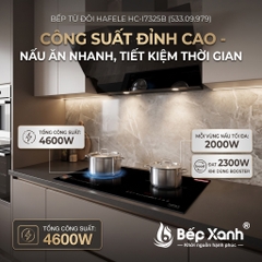 Bếp Từ Đôi Hafele HC-I7325B (533.09.979) Nhập Khẩu Đức - Công Suất Lớn, Nấu Nhanh, Tự Động Tắt An Toàn