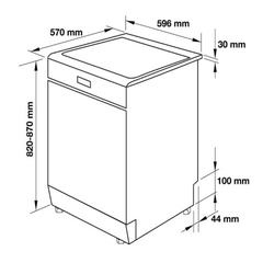 Máy Rửa Chén Độc Lập HDW-F60E Hafele 538.21.200