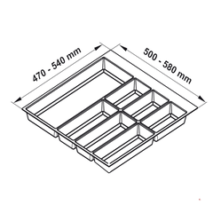 Khay Chia Classico 600mm Hafele 556.52.746