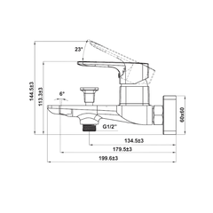 Bộ Trộn Nổi 2 Đường Nước Hafele 589.15.005