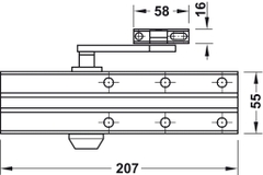 Thiết Bị Đóng Cửa Tự Động 80Kg DCL15 Hafele 931.84.689