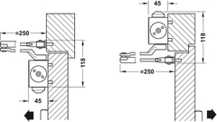 Thiết Bị Đóng Cửa Tự Động 150KG Hafele 931.84.769