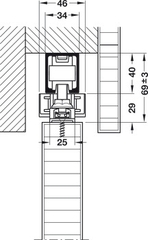 Bộ Các Thành Phần Hawa Symmetric 80/Z Hafele 940.81.009