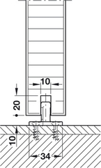 Bộ Các Thành Phần Hawa Symmetric 80/Z Hafele 940.81.009