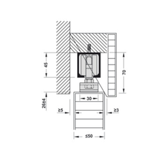 Phụ Kiện Cửa Trượt Slido Classic Hafele 940.82.257