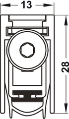 Thanh Chắn Bụi Tự Động 1083mm Hafele 950.45.017